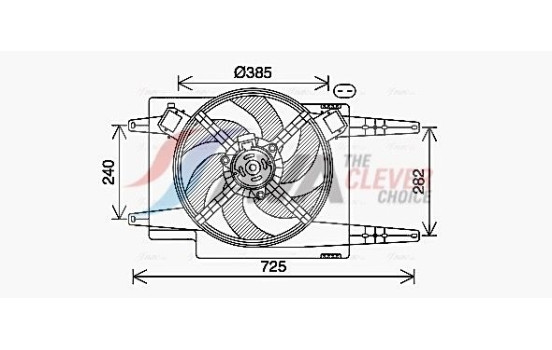 Cooling fan AL7525 Ava Quality Cooling