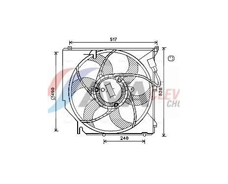 Cooling fan BW7520 Ava Quality Cooling