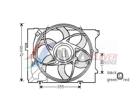 Cooling fan BW7523 Ava Quality Cooling
