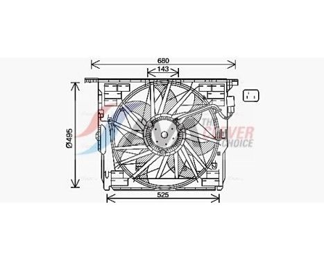 Cooling fan BW7564 Ava Quality Cooling