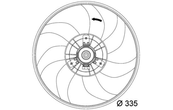 Cooling fan CFF 120 000P Mahle, Image 2