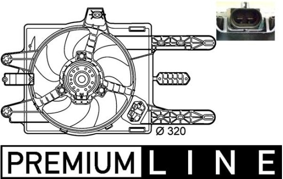 Cooling fan CFF 141 000P Mahle
