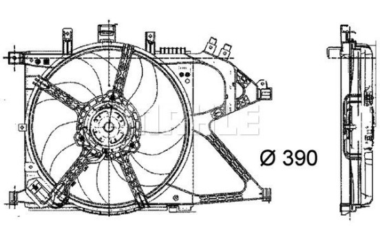 Cooling fan CFF 21 000P Mahle, Image 2