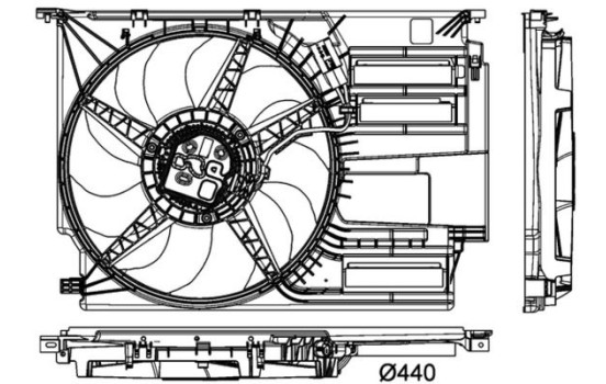 Cooling fan CFF 405 000P Mahle, Image 2