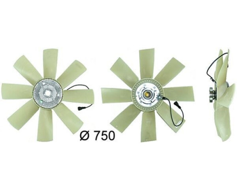 Cooling fan CFF 441 000P Mahle, Image 4