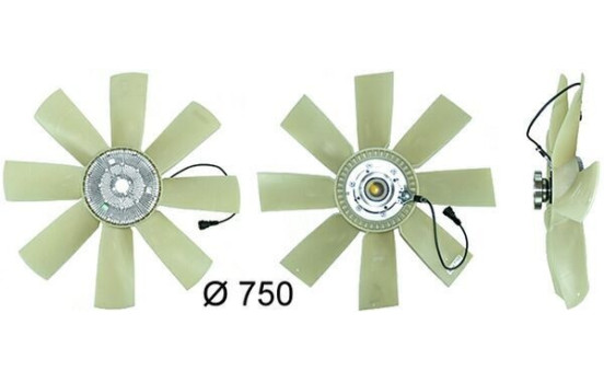 Cooling fan CFF 441 000P Mahle, Image 4