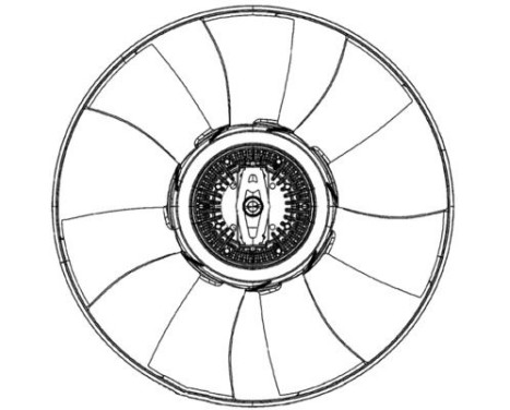 Cooling fan CFF 493 000P Mahle, Image 2