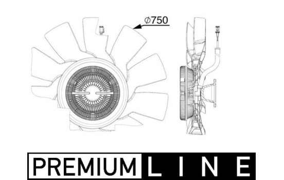 Cooling fan CFF 515 000P Mahle, Image 2