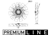 Cooling fan CFF 540 000P Mahle