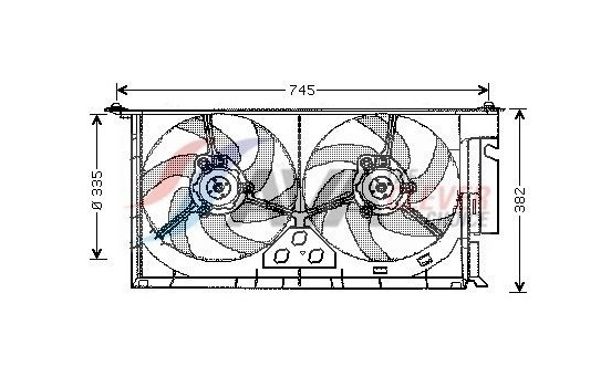 Cooling fan CN7543 Ava Quality Cooling