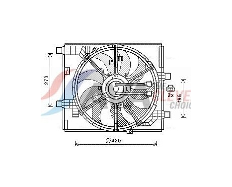 Cooling fan DN7531 Ava Quality Cooling