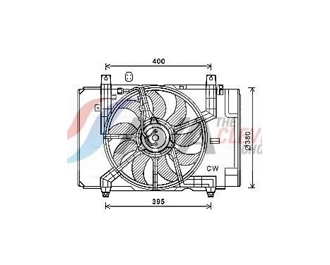 Cooling fan DN7534 Ava Quality Cooling