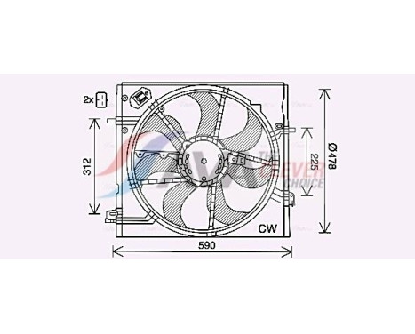 Cooling fan DN7535 Ava Quality Cooling