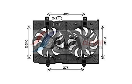 Cooling fan DN7539 Ava Quality Cooling