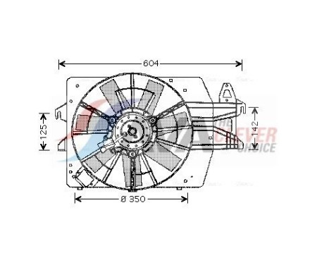 Cooling fan FD7518 Ava Quality Cooling