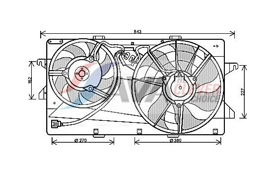Cooling fan FD7549 Ava Quality Cooling
