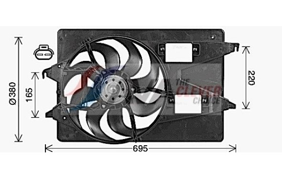 Cooling fan FD7555 Ava Quality Cooling