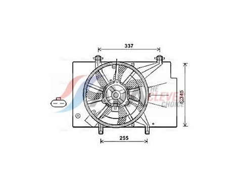 Cooling fan FD7559 Ava Quality Cooling, Image 2