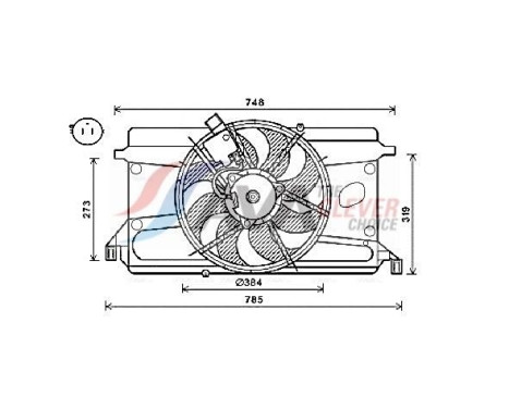 Cooling fan FD7573 Ava Quality Cooling