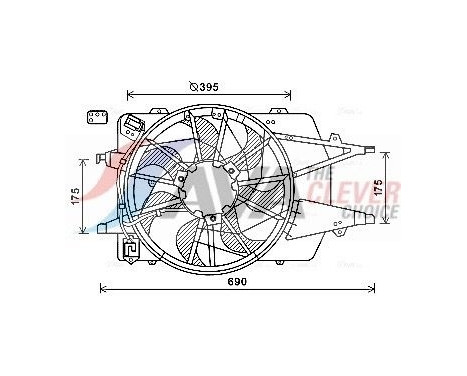 Cooling fan FD7577 Ava Quality Cooling