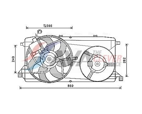 Cooling fan FD7580 Ava Quality Cooling