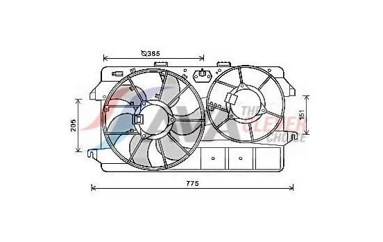 Cooling fan FD7591 Ava Quality Cooling