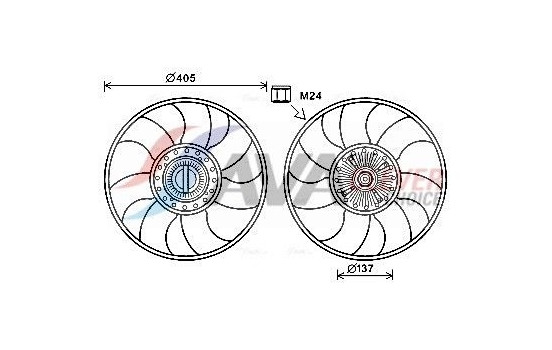 Cooling fan FDF609 Ava Quality Cooling