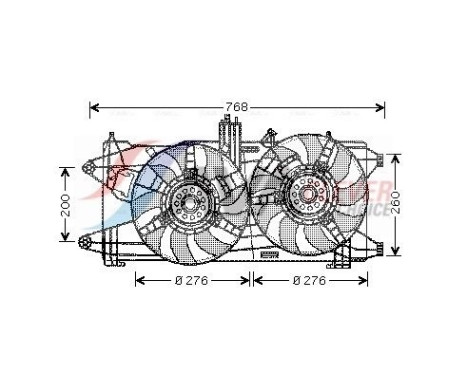 Cooling fan FT7522 Ava Quality Cooling