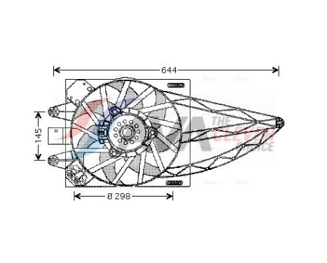 Cooling fan FT7528 Ava Quality Cooling