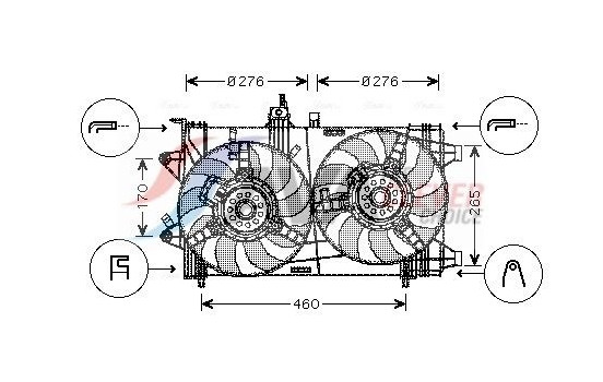 Cooling fan FT7538 Ava Quality Cooling