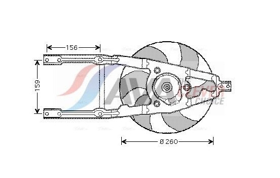 Cooling fan FT7543 Ava Quality Cooling