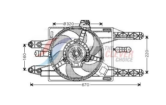 Cooling fan FT7549 Ava Quality Cooling