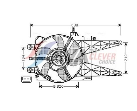 Cooling fan FT7553 Ava Quality Cooling