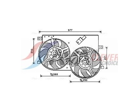 Cooling fan FT7570 Ava Quality Cooling
