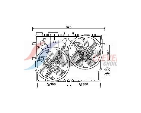 Cooling fan FT7583 Ava Quality Cooling