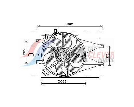 Cooling fan FT7598 Ava Quality Cooling