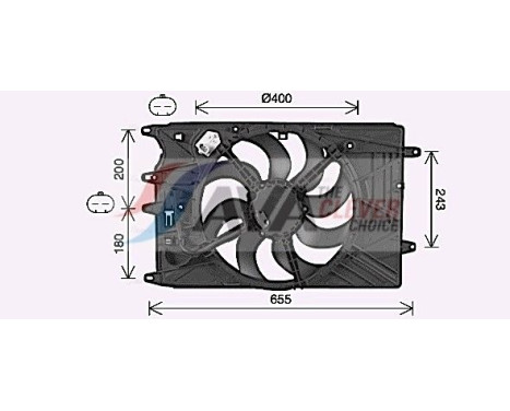 Cooling fan FT7615 Ava Quality Cooling