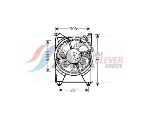 Cooling fan HY7514 Ava Quality Cooling