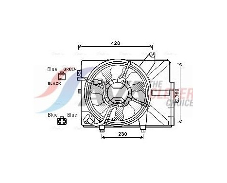 Cooling fan HY7532 Ava Quality Cooling
