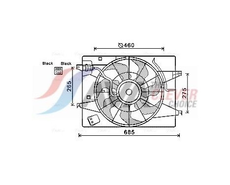 Cooling fan HY7533 Ava Quality Cooling
