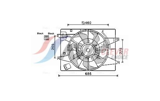 Cooling fan HY7533 Ava Quality Cooling