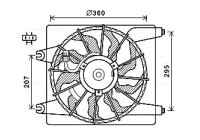 Cooling fan HY7560 Ava Quality Cooling