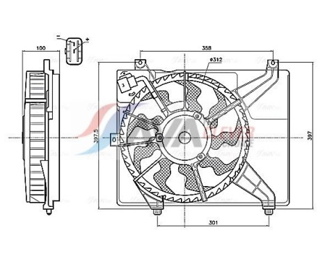 Cooling fan HY7604 Ava Quality Cooling