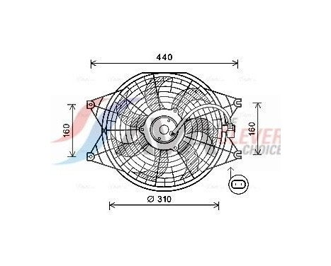 Cooling fan KA7537 Ava Quality Cooling