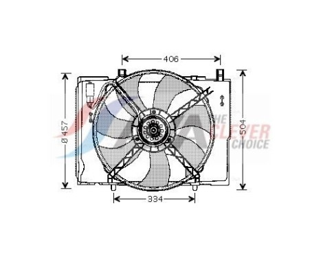 Cooling fan MS7504 Ava Quality Cooling