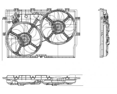 Cooling fan MTC578AX Magneti Marelli