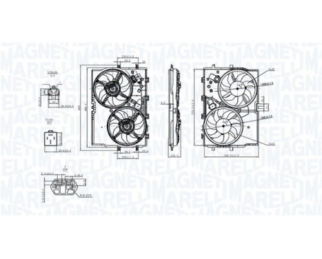Cooling fan MTC578AX Magneti Marelli, Image 2