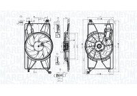 Cooling fan MTC834AX Magneti Marelli