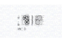 Cooling fan MTC853AX Magneti Marelli
