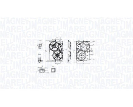 Cooling fan MTC853AX Magneti Marelli
